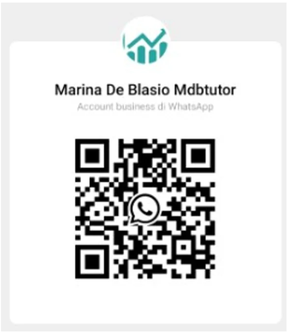 QR code WhatsApp Marina De Blasio Mdbtutor